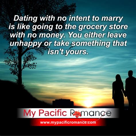 dating with no intent to marry